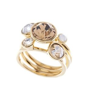 Ted Baker London Swarovski Stacking Ring (3 pc.)